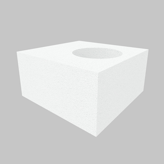 Газобетонный O-блок ISTKULT 375 мм 1Ø 250 мм